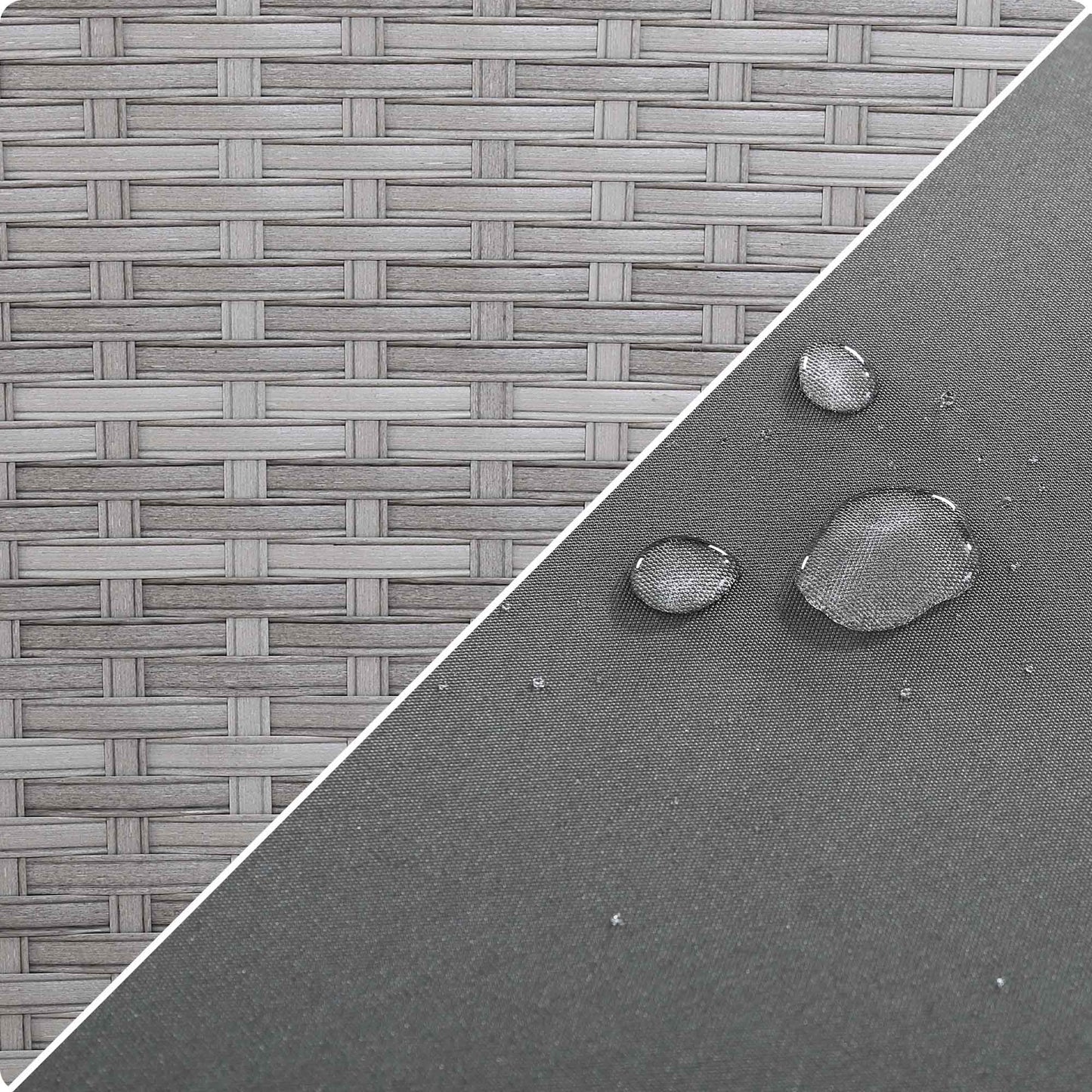 PRE ORDER-Bristol Range 11 Seater L-Shape Rattan Garden Furniture Set | All-Weather Corner Sofa Dining Set with Free Rain Cover