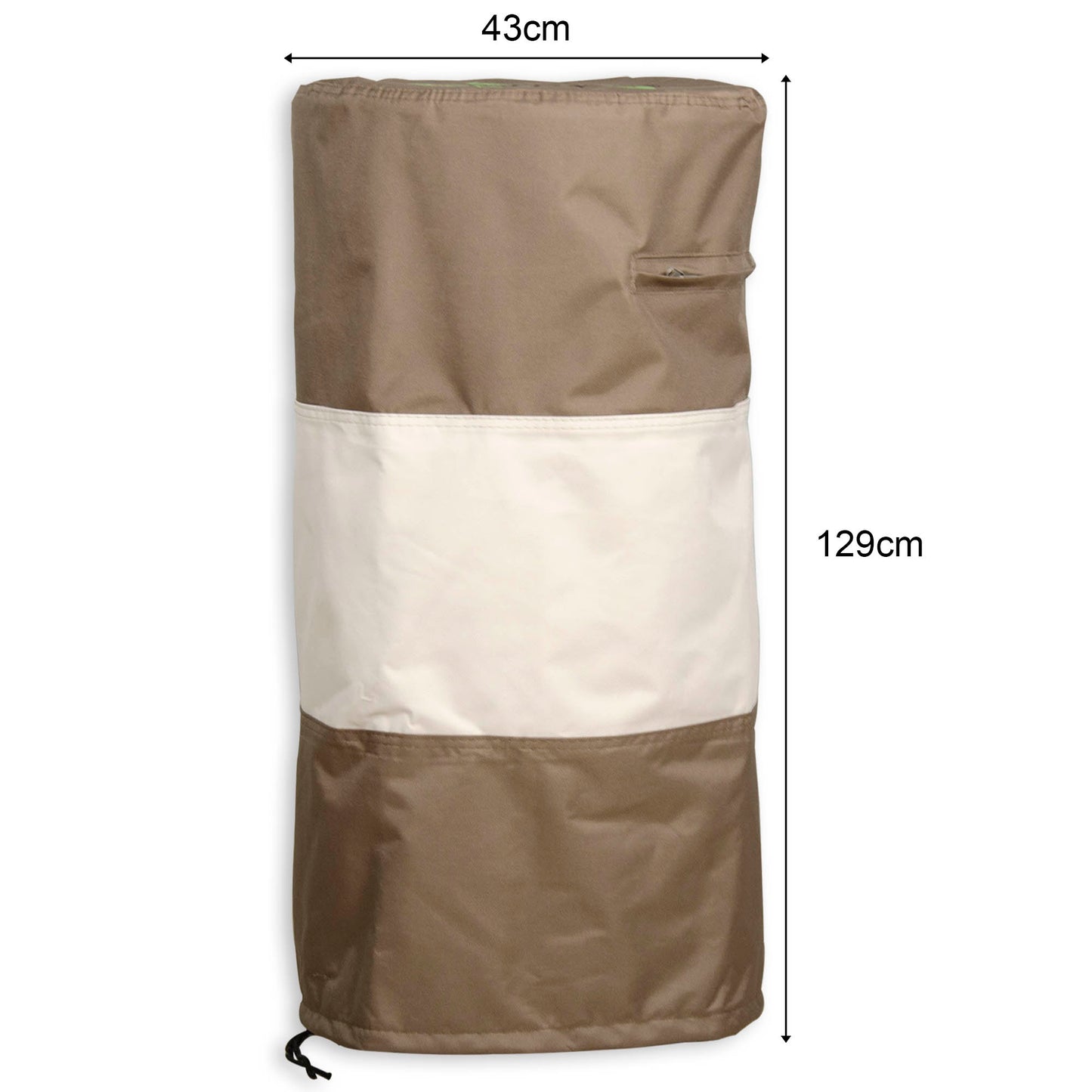 Waterproof Two-Tone Gas Bottle Cover with Hidden Side Zipper | Premium Protection for Cylinders