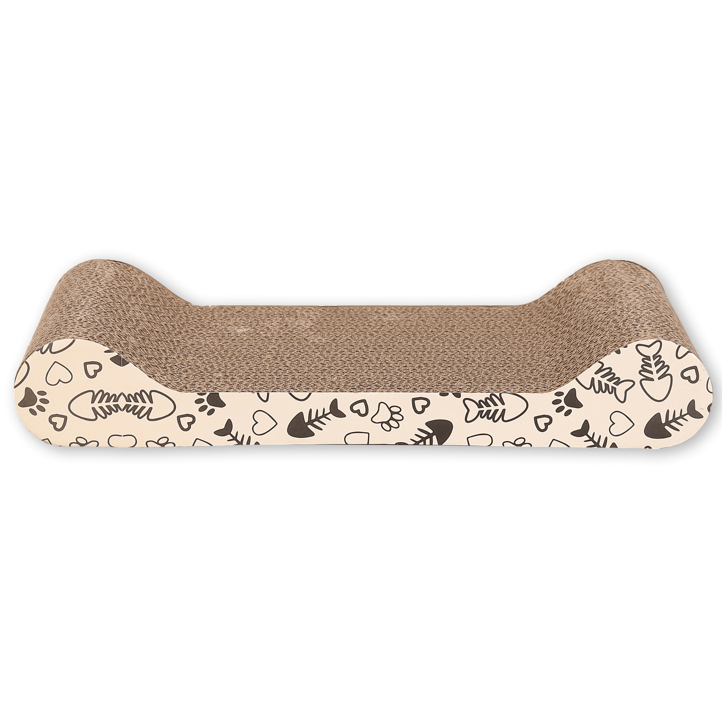 Max Mice scratching board For Natural Claw Care,Durable Bone-Shaped Cat Scratcher, High-Density Corrugated Cardboard – Non-Shedding Scratch Pad for Indoor Cats