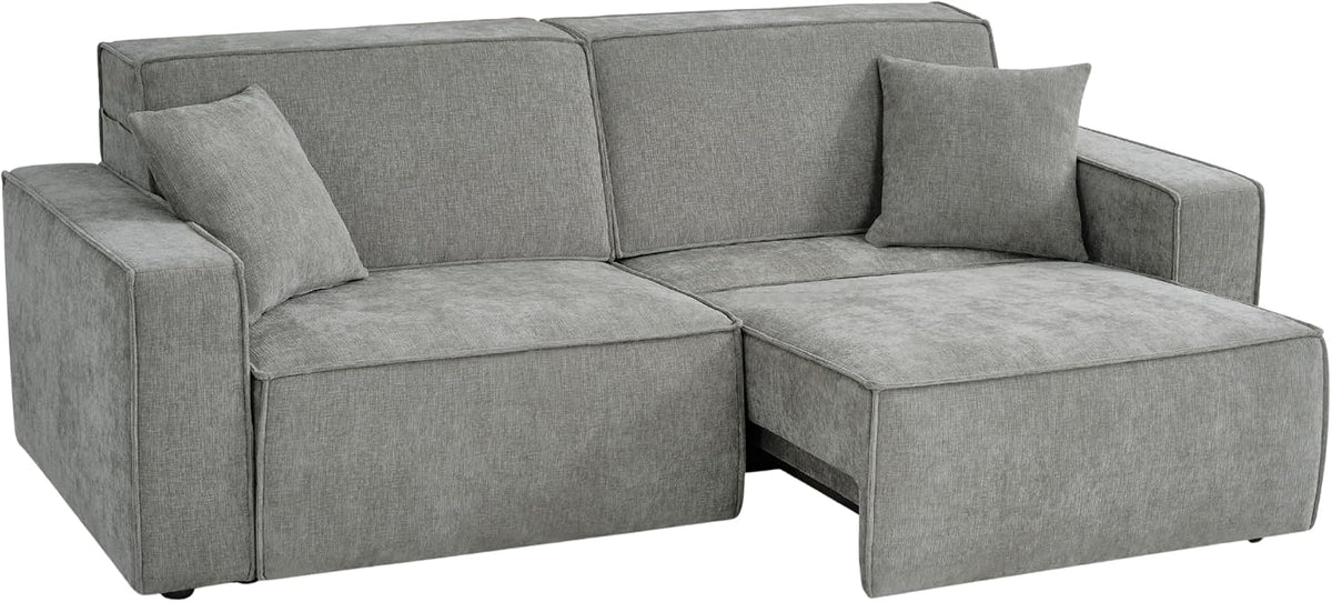 Muse Grey Electric Sofa Bed – 3 Seater with Power Extension Mechanism & Accent Cushions