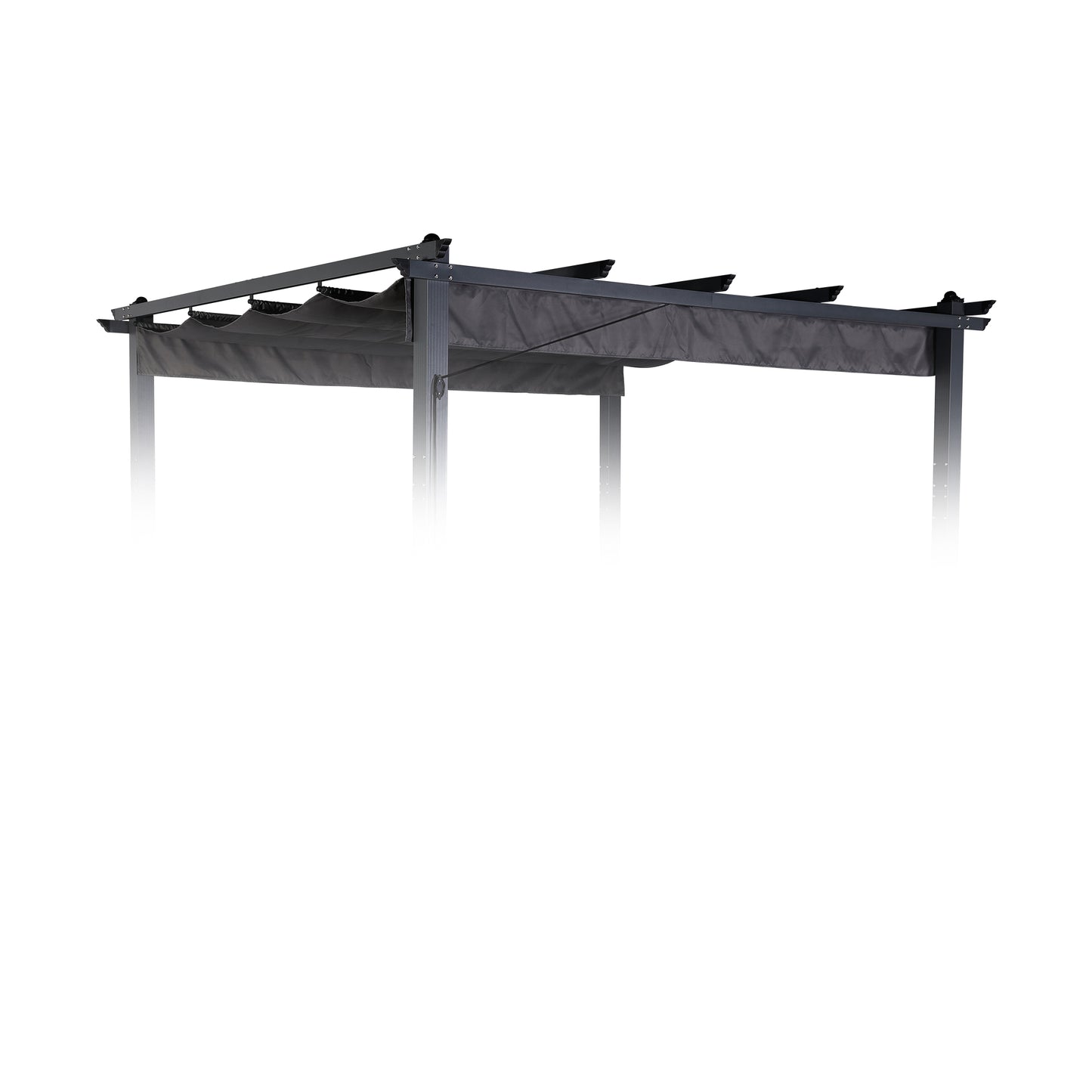 Club Rattan Pergola Grey Roof-3x3m, Replacement roof, Sunroof, Weather-resistant, Water-repellent for Pergola