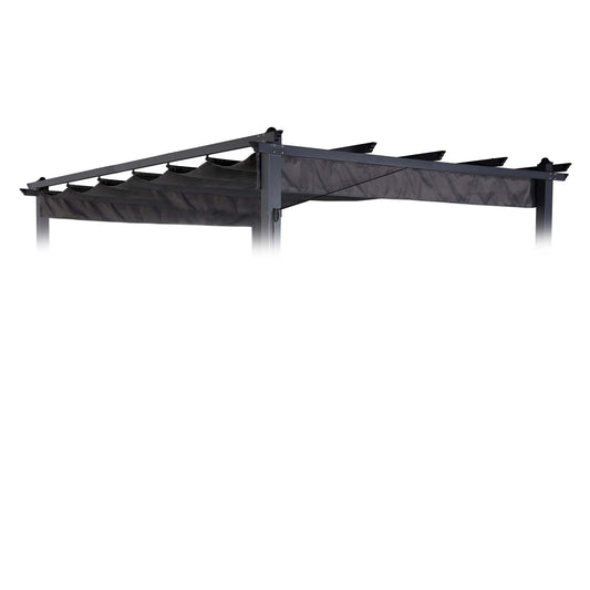 Club Rattan Pergola Grey Roof-3x4m,Replacement roof, Sunroof, Weather-resistant, Water-repellent for Pergola