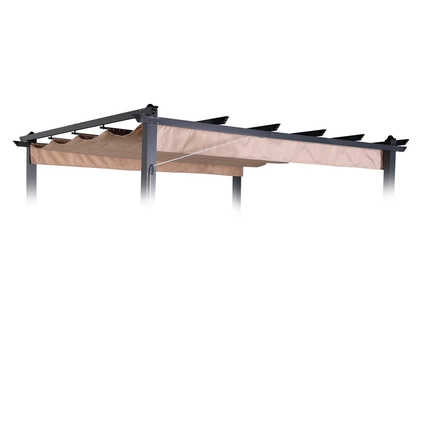 Club Rattan Pergola roof, Replacement roof, Sunroof, Weather-resistant, Water-repellent for Pergola - 3 X 3 m, Beige