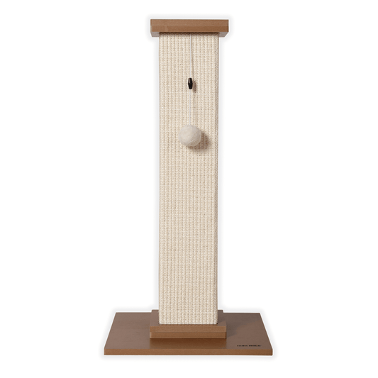 Max Mice Ultimate Heavy Duty Cat Scratching Post, Large Vertical Roman Column with Durable, Wear-Resistant gisal for Endless Scratching Enioyment(White)