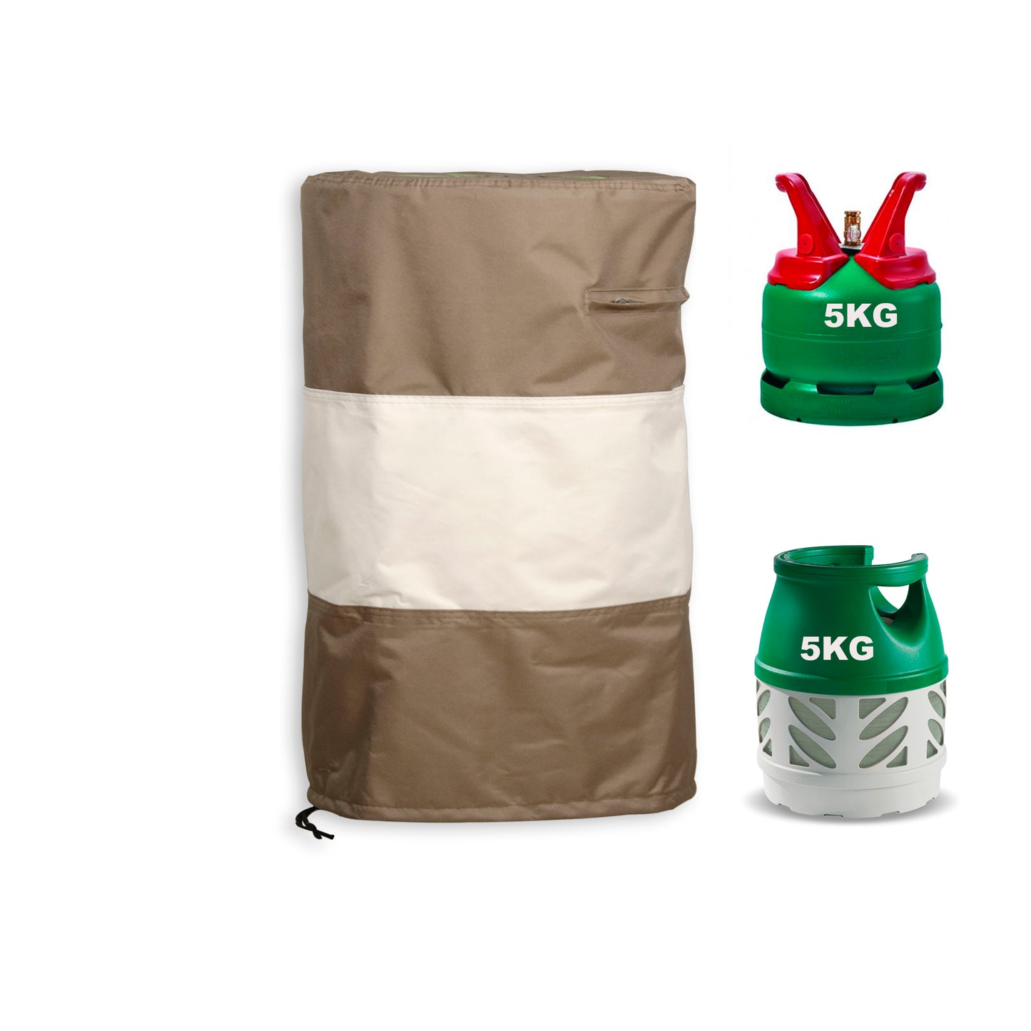 Heavy Duty Propane Tank Protective Cover with Zipper for Hose Access for Outdoor BBQ & Garden in 4 sizes