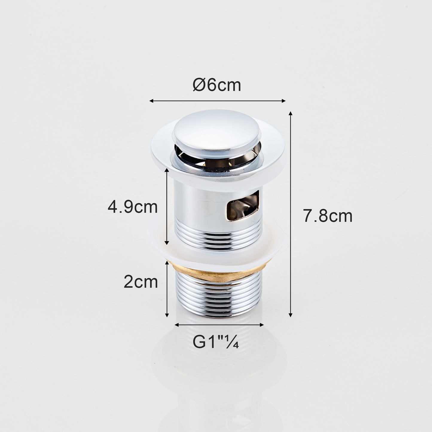 Chrome Cloakroom Basin Tap & Waste