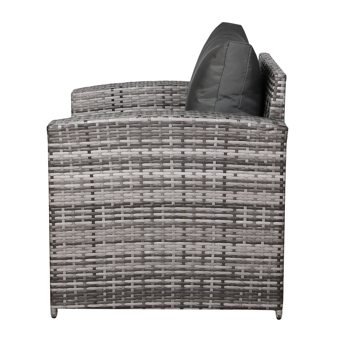 Warehouse Clearance......Henley High Back Pair of Arm Chair in Grey Rattan and Grey Cushions