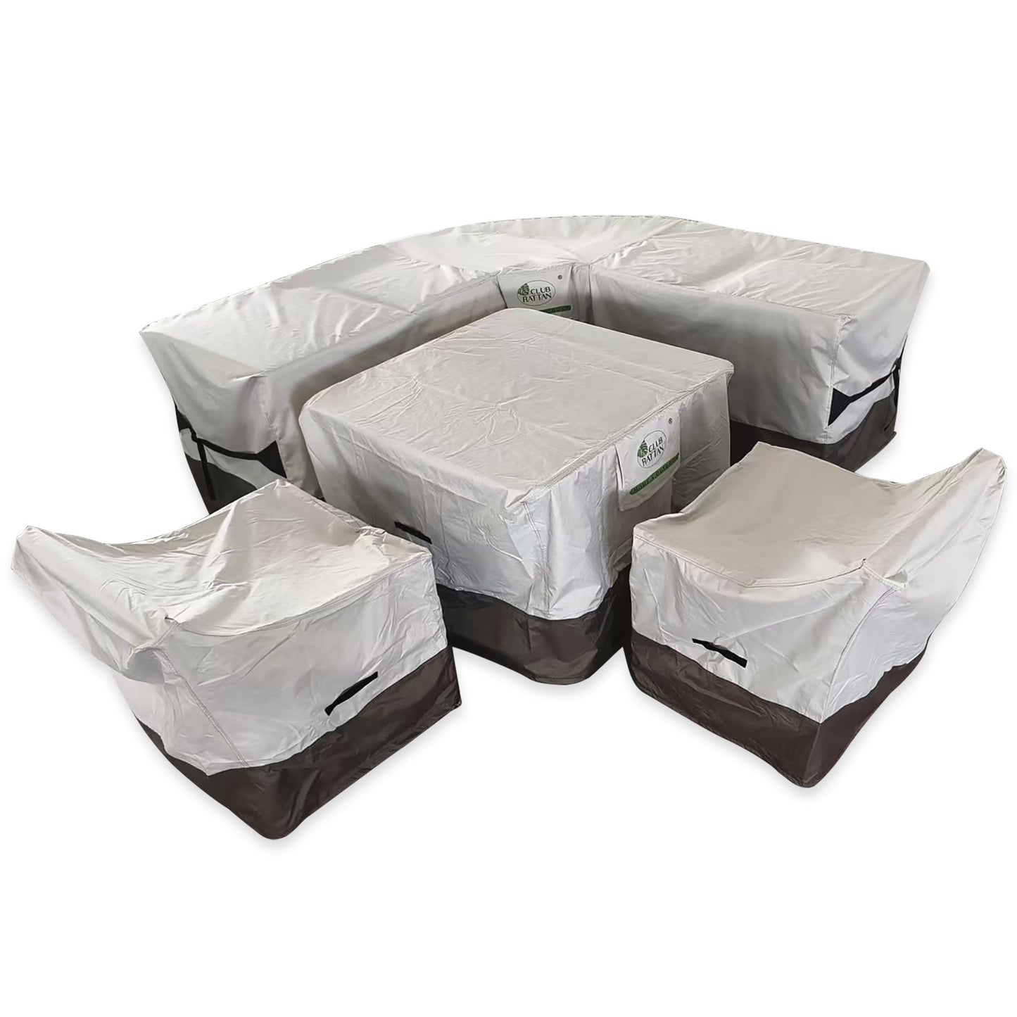 Due in 30/08/25 RC-2311 Protective Cover Set For Sicily Round Corner Sofa Set