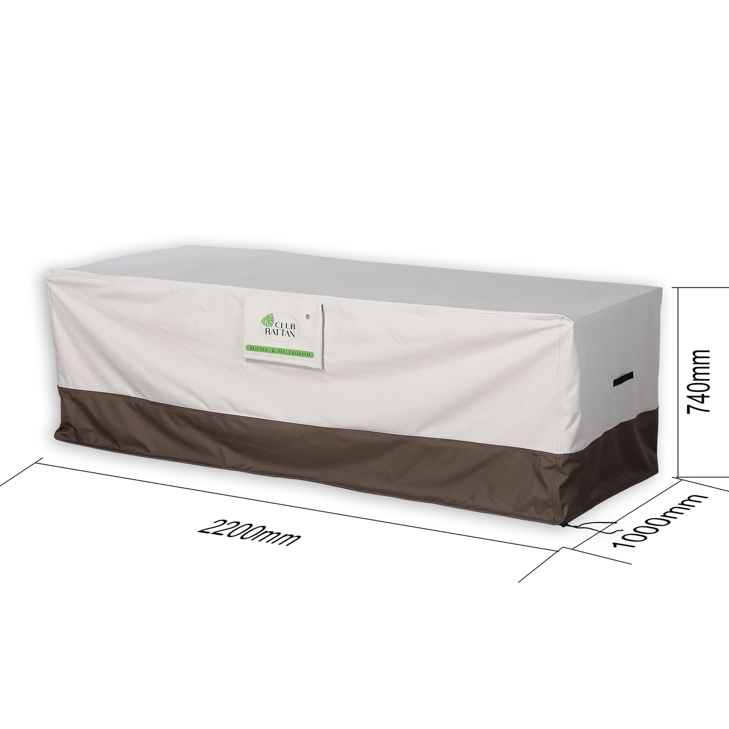 RC32 - Protective Rain Cover for Rattan Garden Furniture (220*100*H74cm)