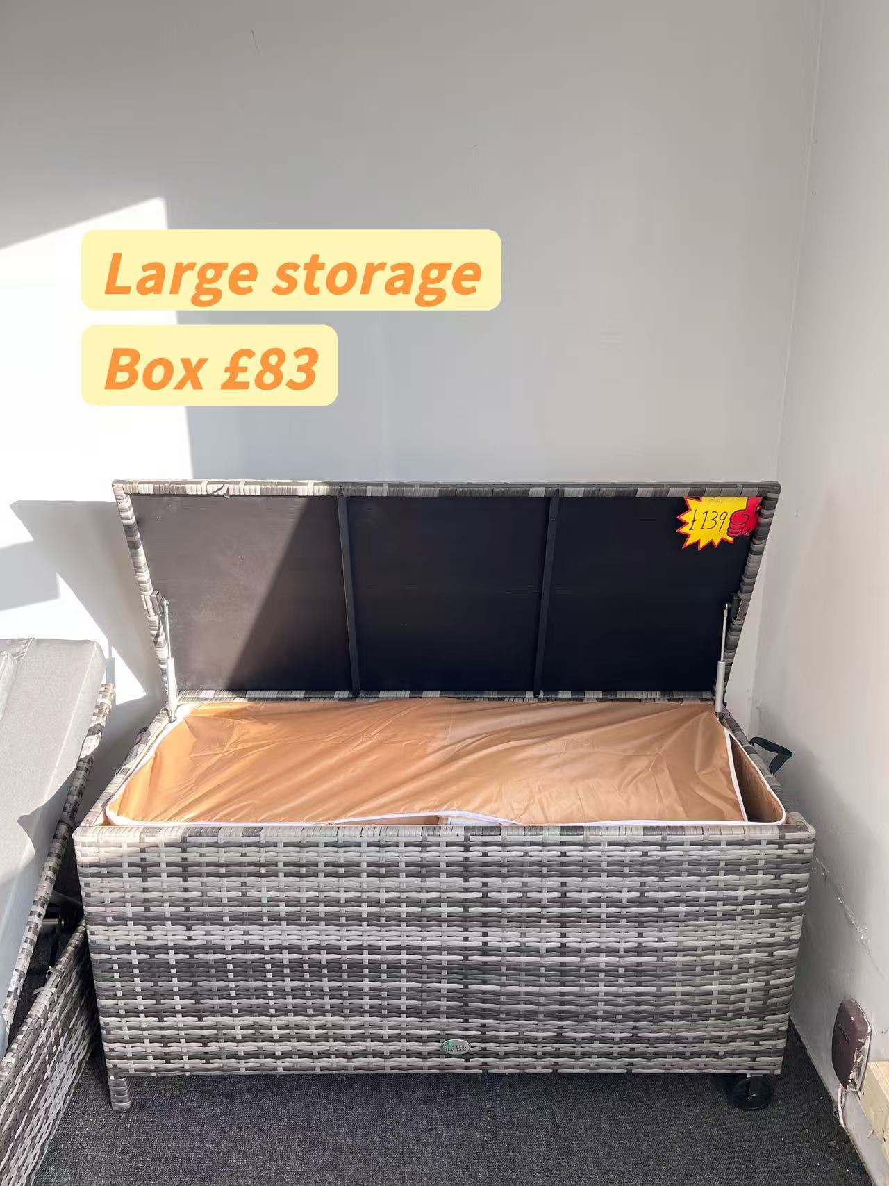 Clearance in shop, sale as shown--Palma Range Sofa Sets in Grey Rattan and Grey Cushions