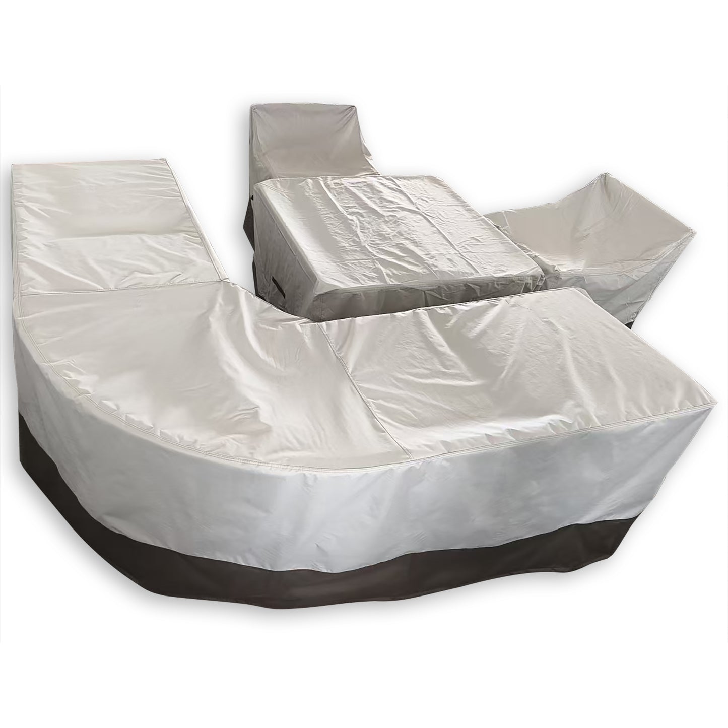 Due in 30/08/25 RC-2311 Protective Cover Set For Sicily Round Corner Sofa Set