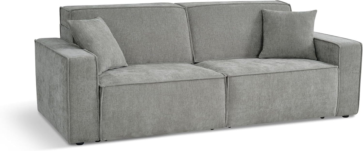 Muse Grey Electric Sofa Bed – 3 Seater with Power Extension Mechanism & Accent Cushions