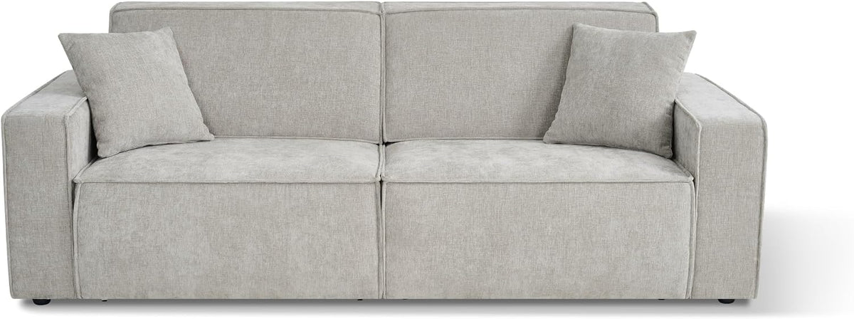 Muse Beige Electric Sofa Bed – 3 Seater with Power Extension Mechanism & Accent Cushions