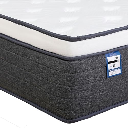 Club Rattan 90x190x30cm Hybrid Pocket Sprung & Memory Foam Signle Mattress With Breathable Fabric, Medium Firm Feel,Skin Friendly Durable-Grey