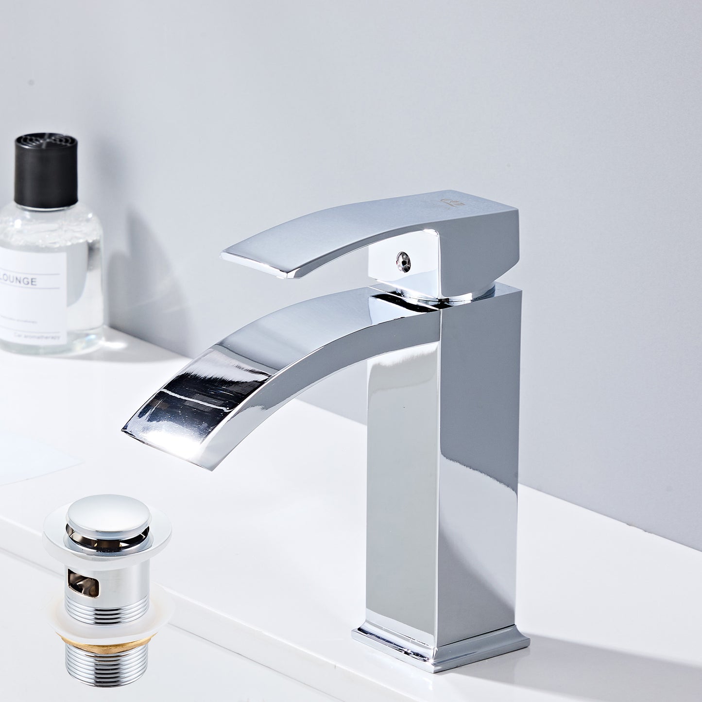 Chrome Cloakroom Basin Tap & Waste