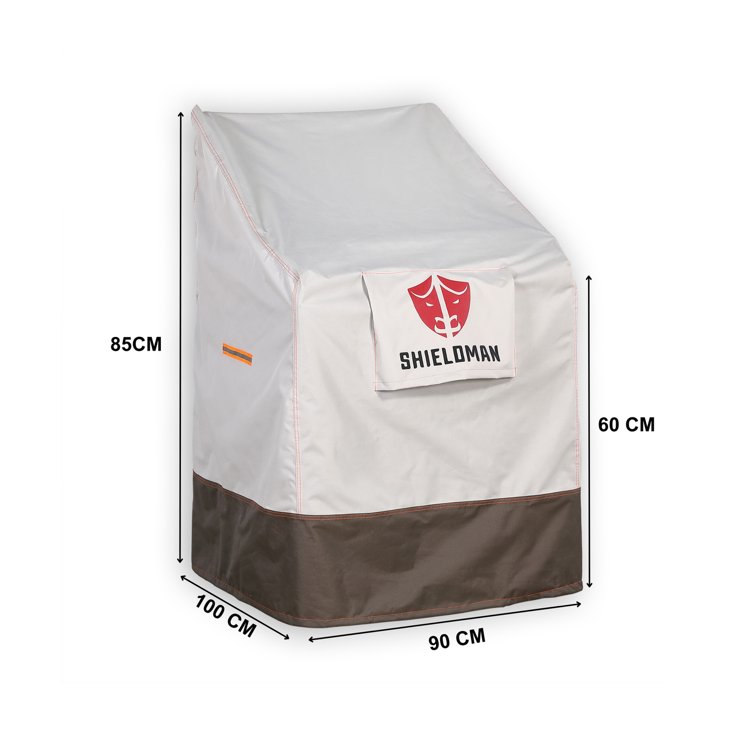 Club Rattan Heavy-Duty Waterproof Sloped Cover for High-Back Stacking Chairs