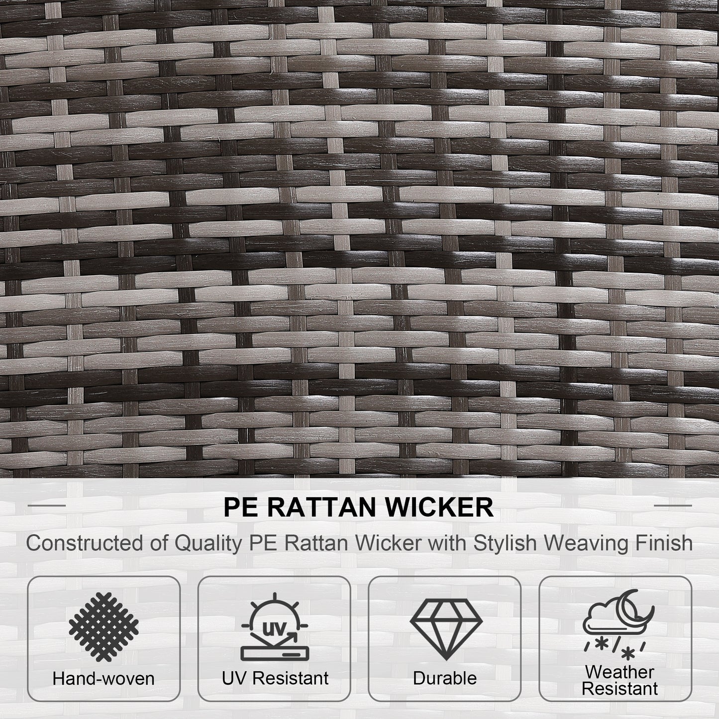 PRE ORDER-Henley Range High Back Compact Square Corner Sofa Set in Grey Weave with Rising Table