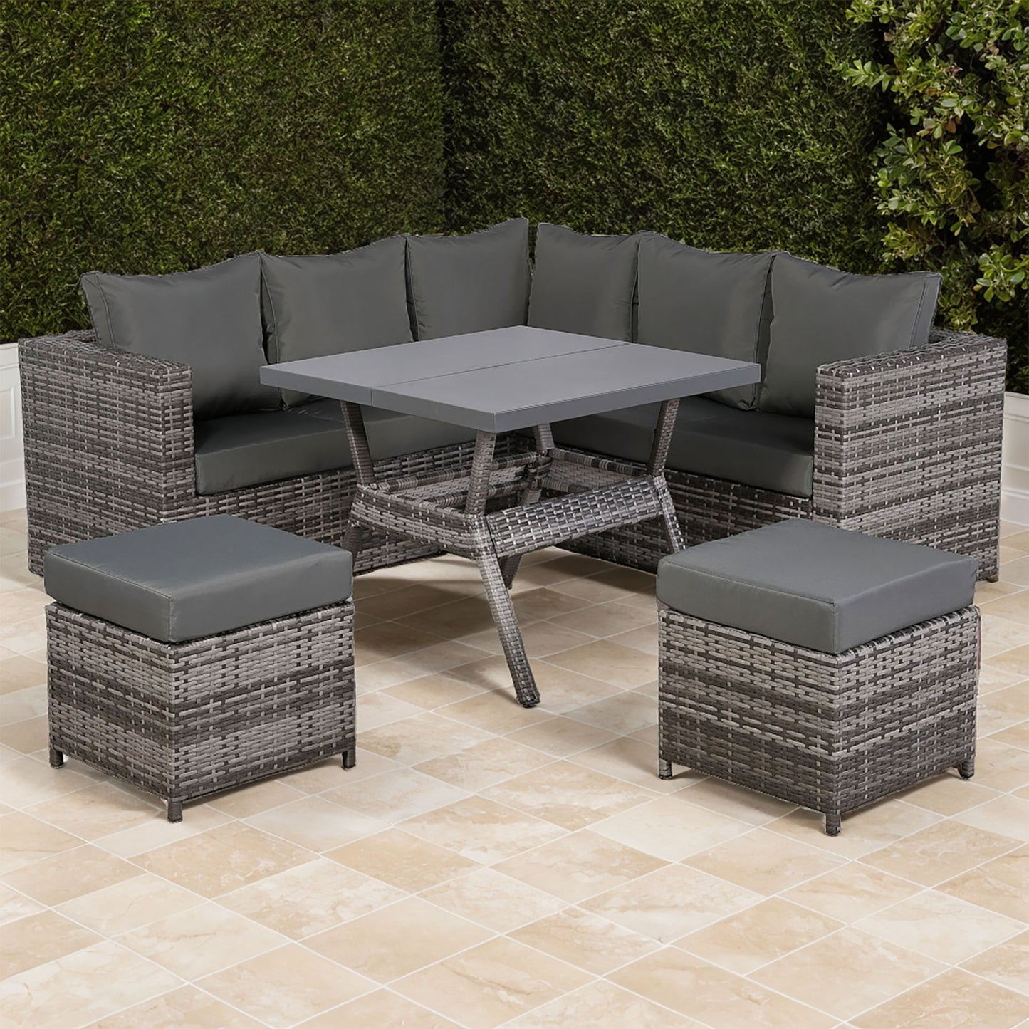 RC-28 Black Protective cover for Modern/Miami Lille Corner Sofa with Dining Table Set