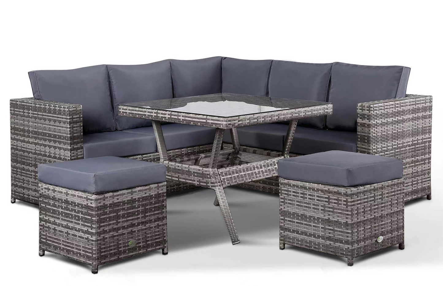 RC-28 Black Protective cover for Modern/Miami Lille Corner Sofa with Dining Table Set