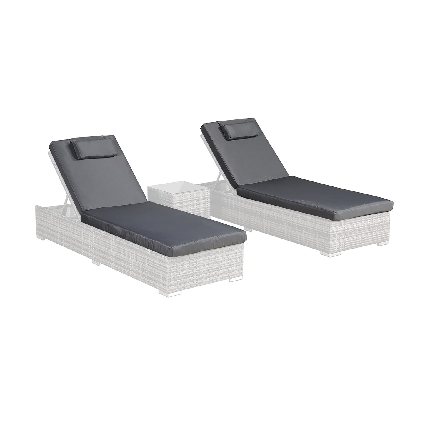 Due in October...Cushion Covers in Dark Grey for Lounger Set