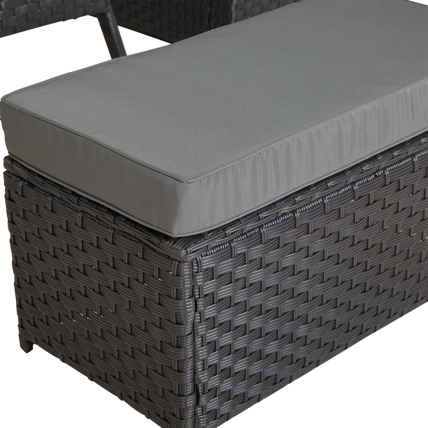 PRE ORDER-Bath High Back Range 9 Seater Rattan Garden Furniture Set | All-Weather Sofa & Dining Set with Free Rain Cover