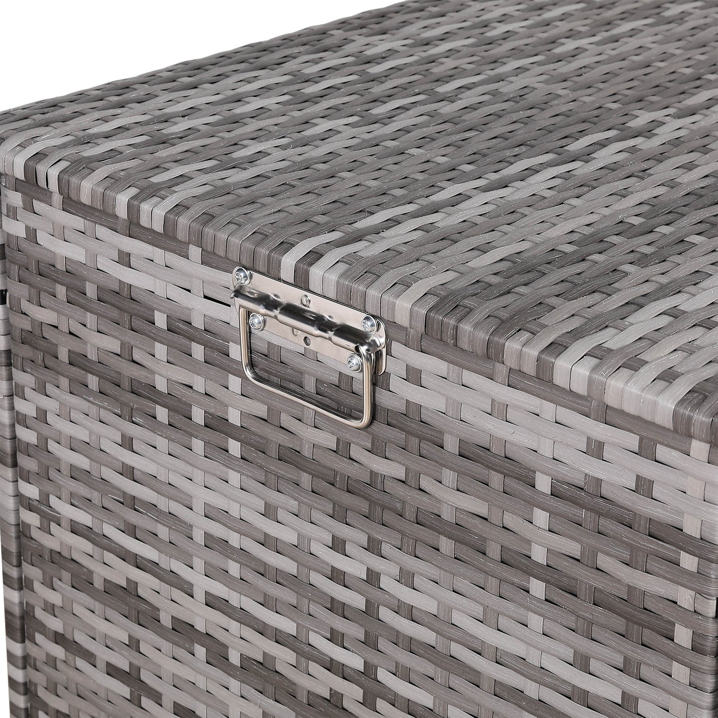 Harmony Range Large Storage Box in Grey Rattan Weave