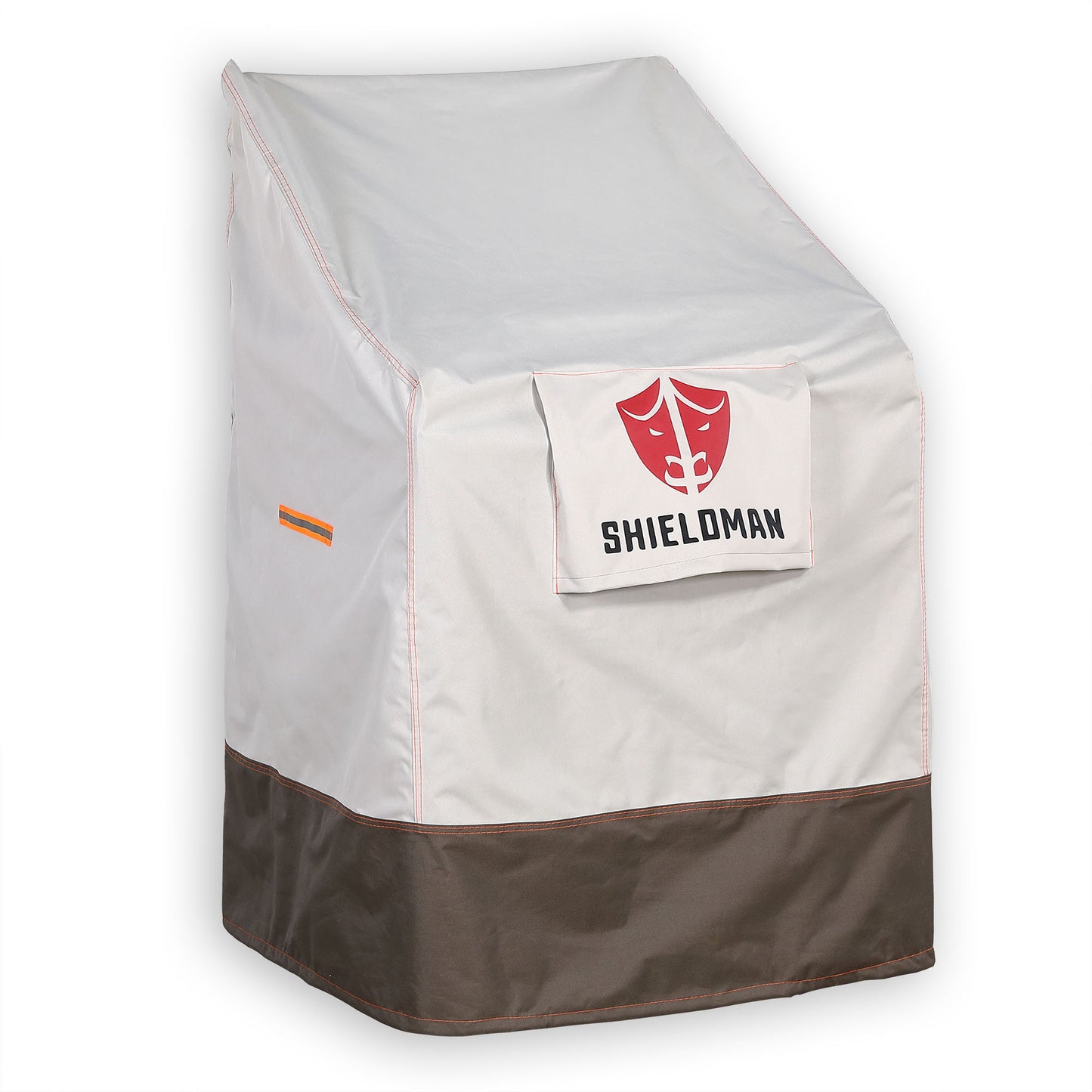 Club Rattan Heavy-Duty Waterproof Sloped Cover for High-Back Stacking Chairs