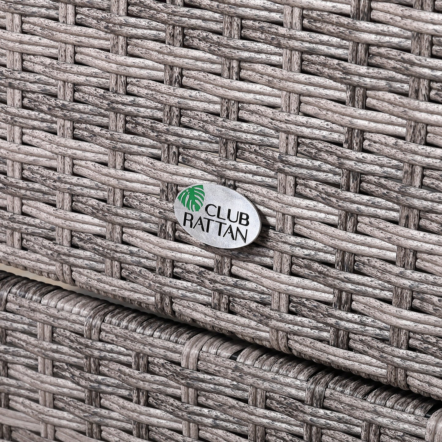 Rose Range Reclining Armchair with Flip Table in Grey Weave and Grey Cushion