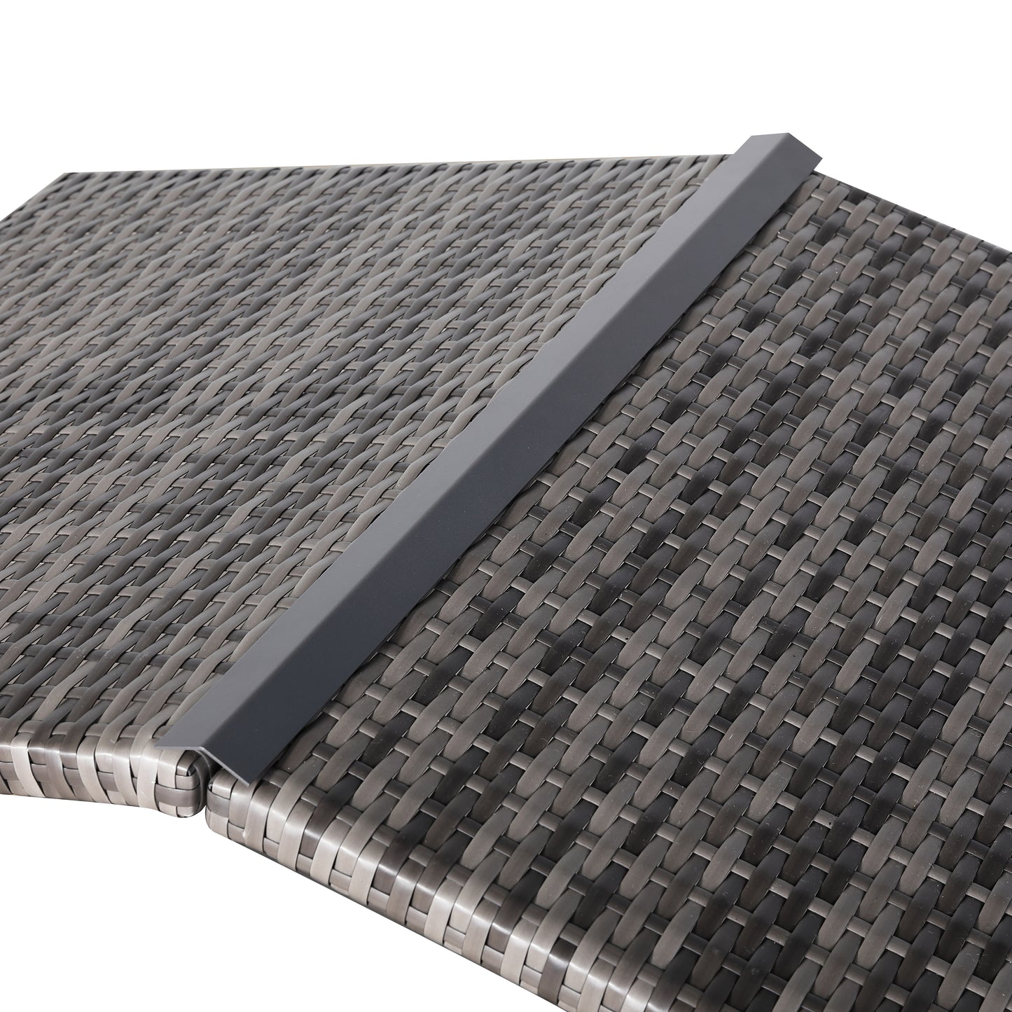 Max Mice Wicker Raised Dog House / Rattan Dog Bed for Indoor/Outdoor with Removable Roof and Cushion in Grey
