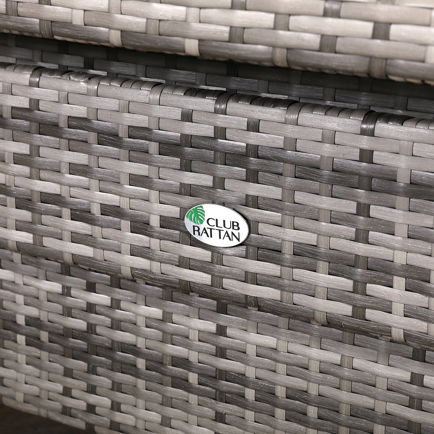 CLEARANCE-Henley Range High Back RHF Dining Corner Sofa Set in Grey Weave with Rising Table (KG07)