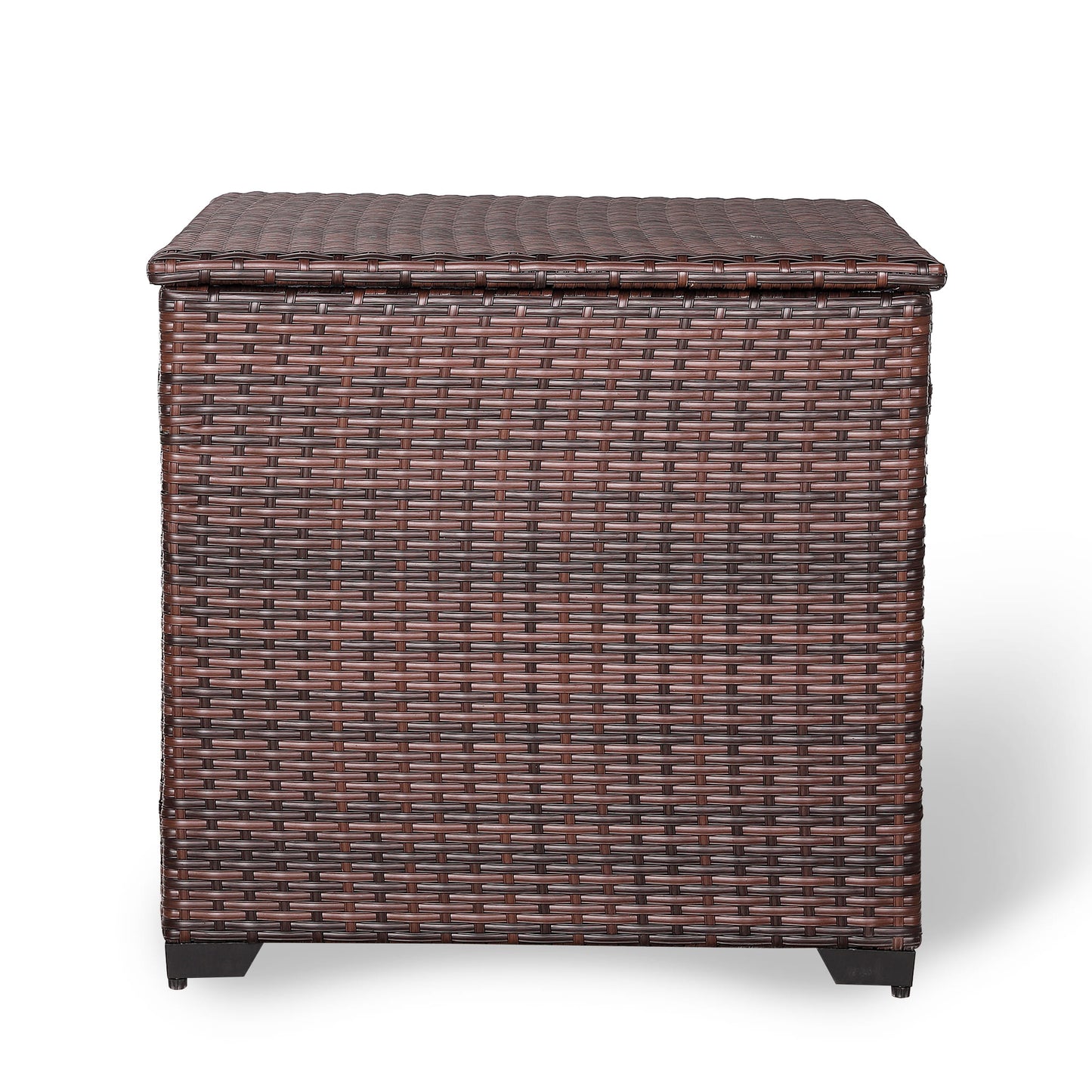 Palma Range Square Storage Box in Grey Rattan Weave
