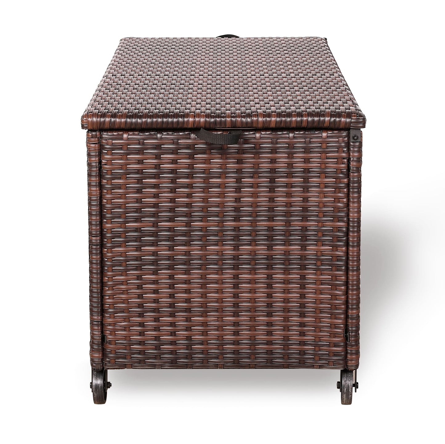 Palma Range Large Storage Box in Grey / Brown Rattan Weave