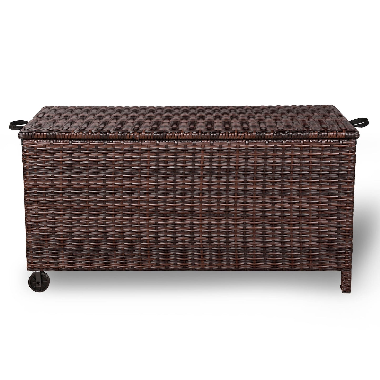 Palma Range Large Storage Box in Grey / Brown Rattan Weave