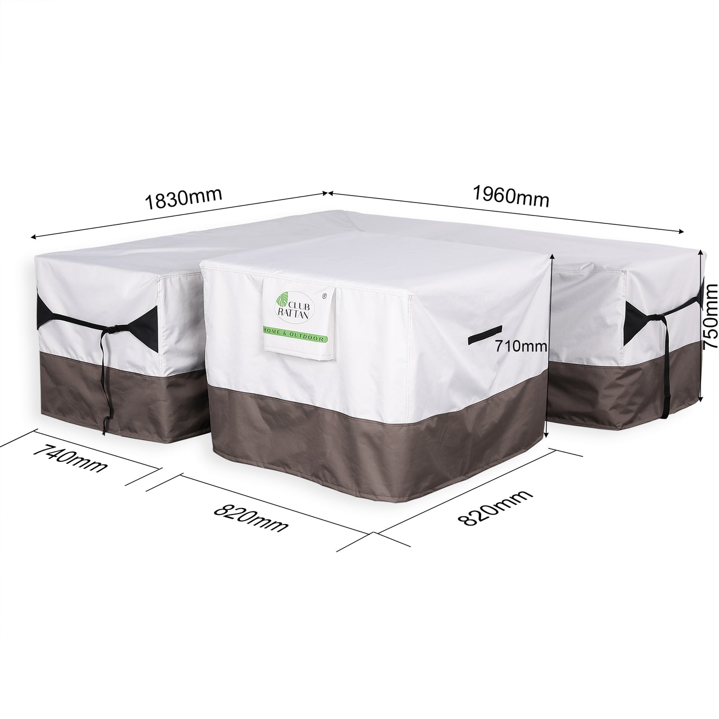 Due in 25/06/25...SP-05 Protective Cover For Henley / Eton Square Corner Sofa With Dining Table