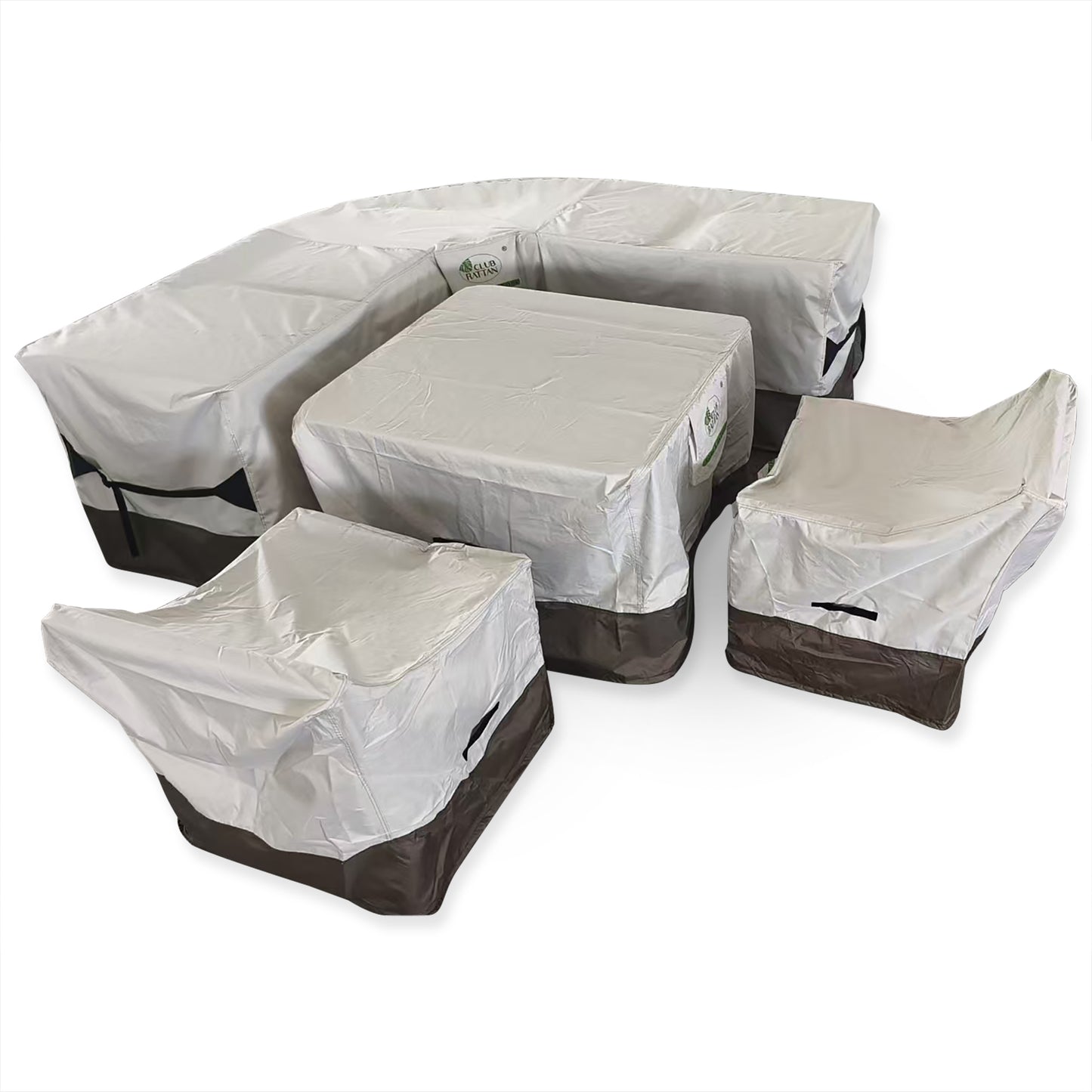 Due in 30/08/25 RC-2311 Protective Cover Set For Sicily Round Corner Sofa Set