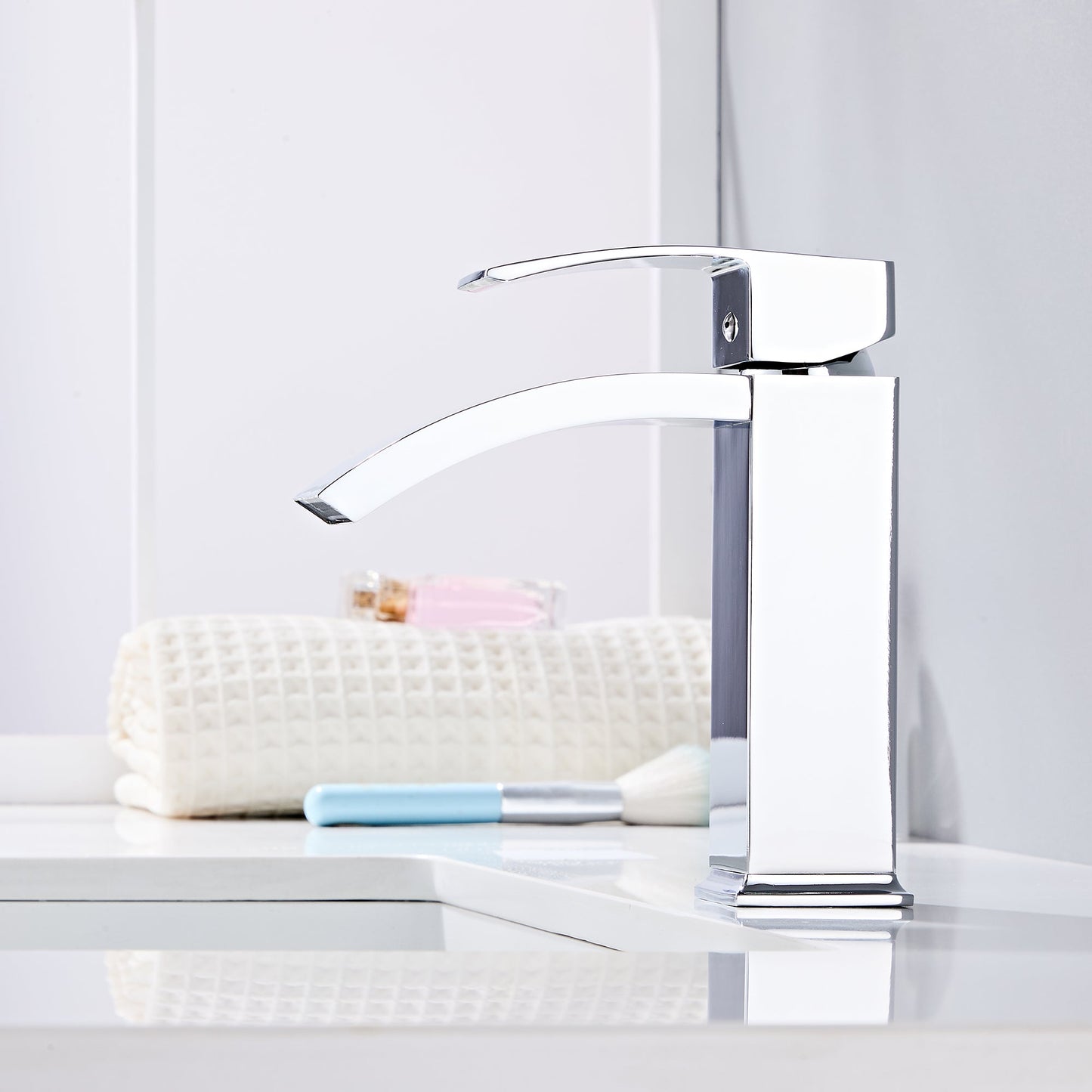 Chrome Cloakroom Basin Tap & Waste