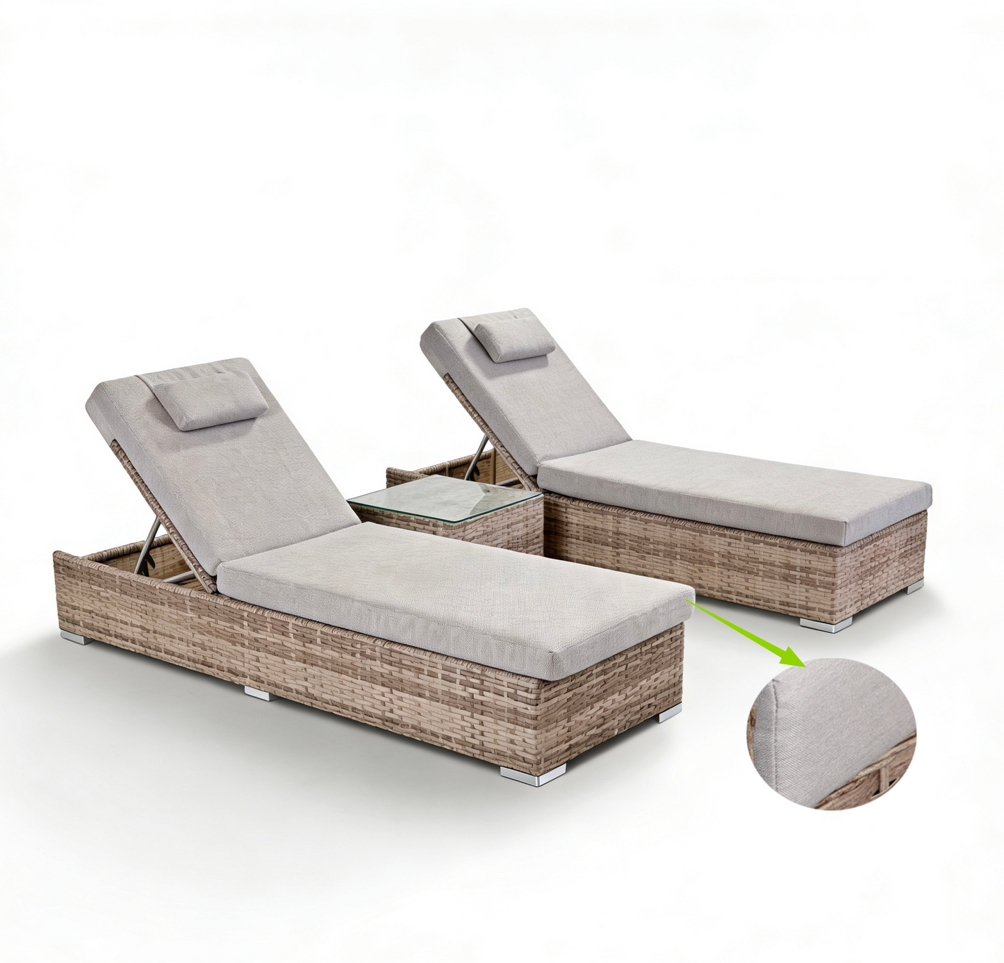 Cushion Covers Only Replacement for Lounger Set