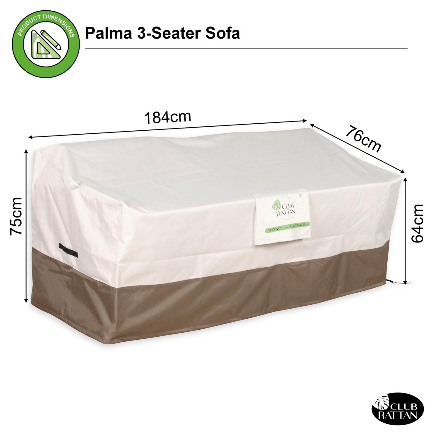 RC-S3 Protective Cover For Palma 3-Seater Sofa
