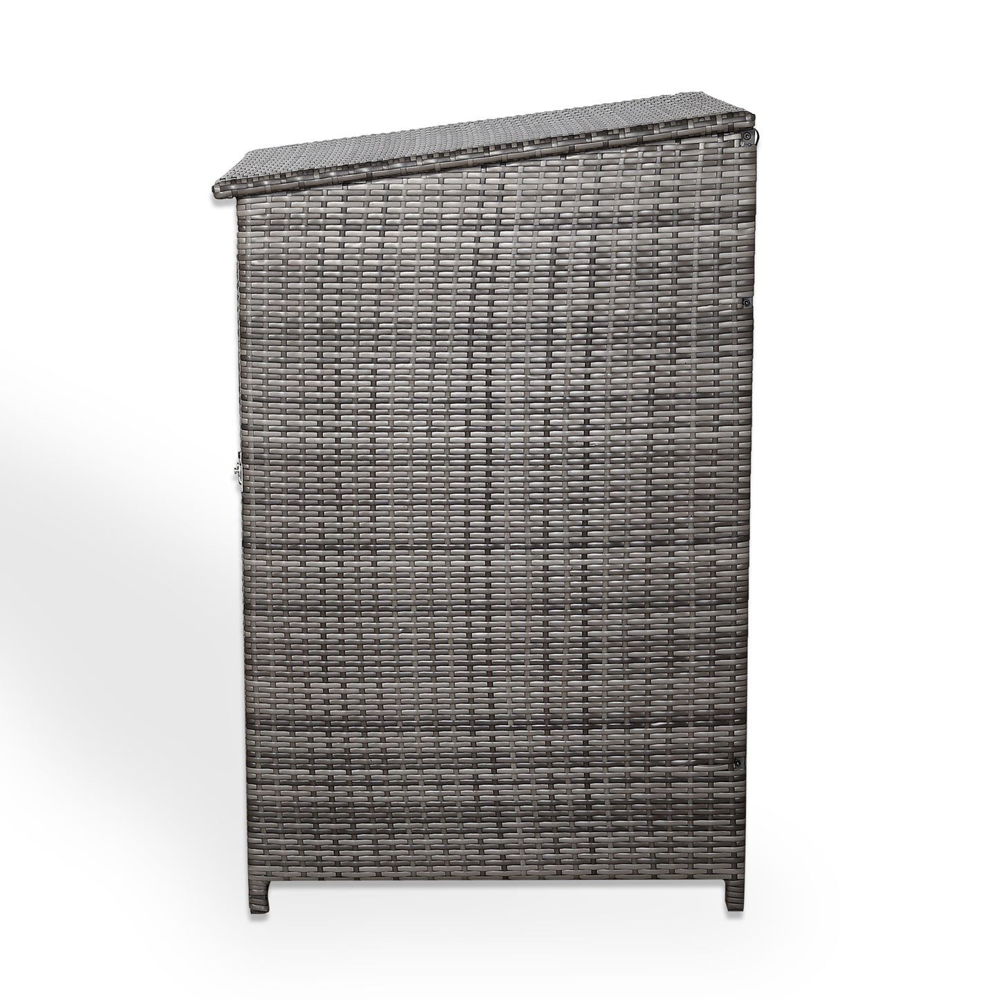 Club Rattan wheelie bin shed / store in Grey Rattan Weave (WBS-1G)