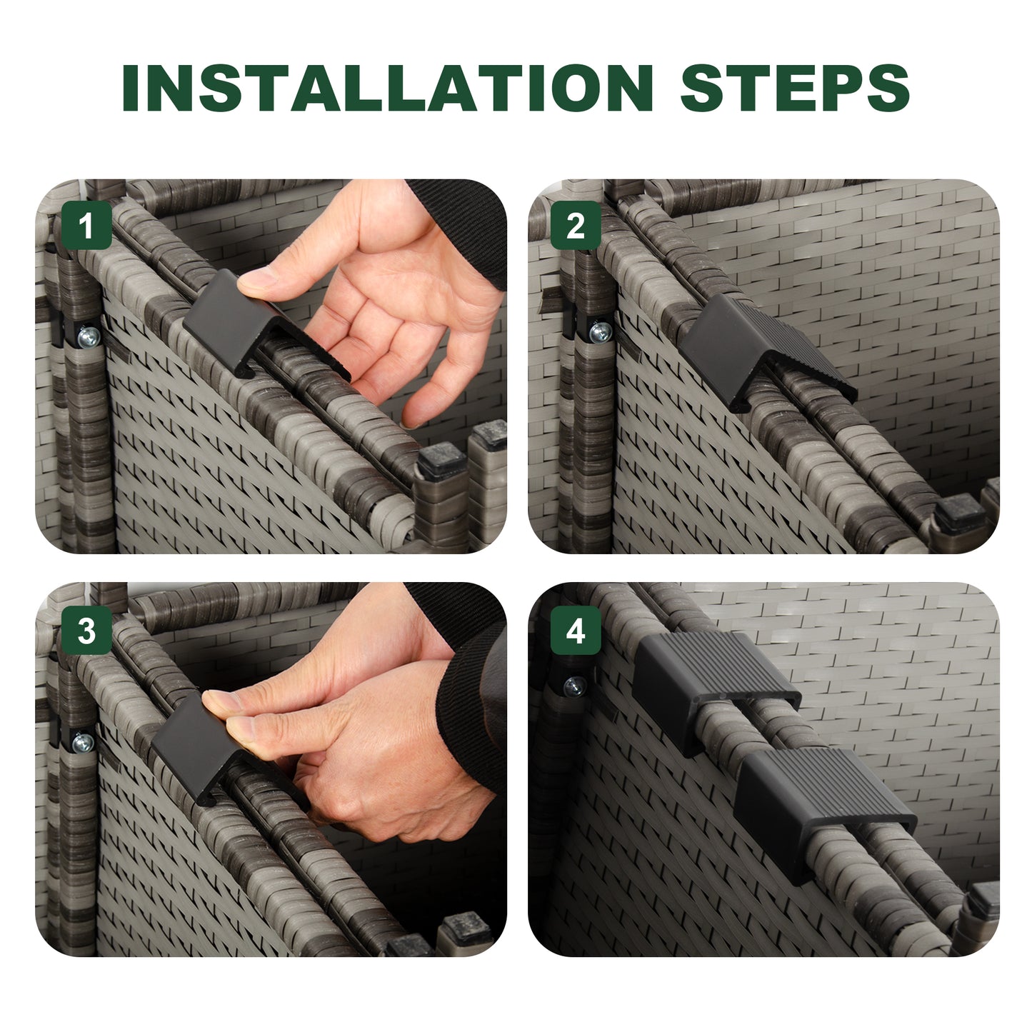 12 Pieces Replacement Furniture Clips in 3 sizes