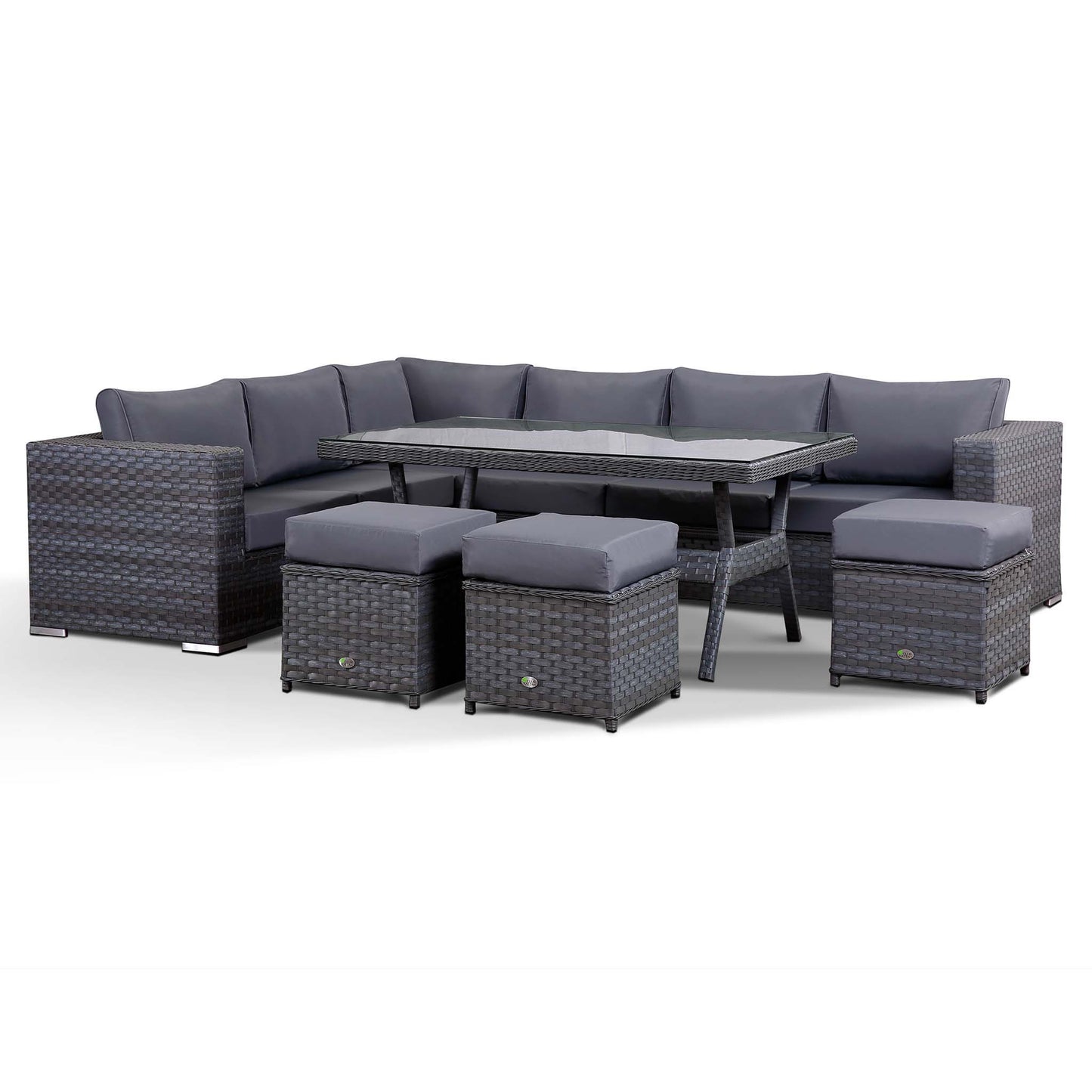 Isobella Corner Sofa with Dining Table in grey