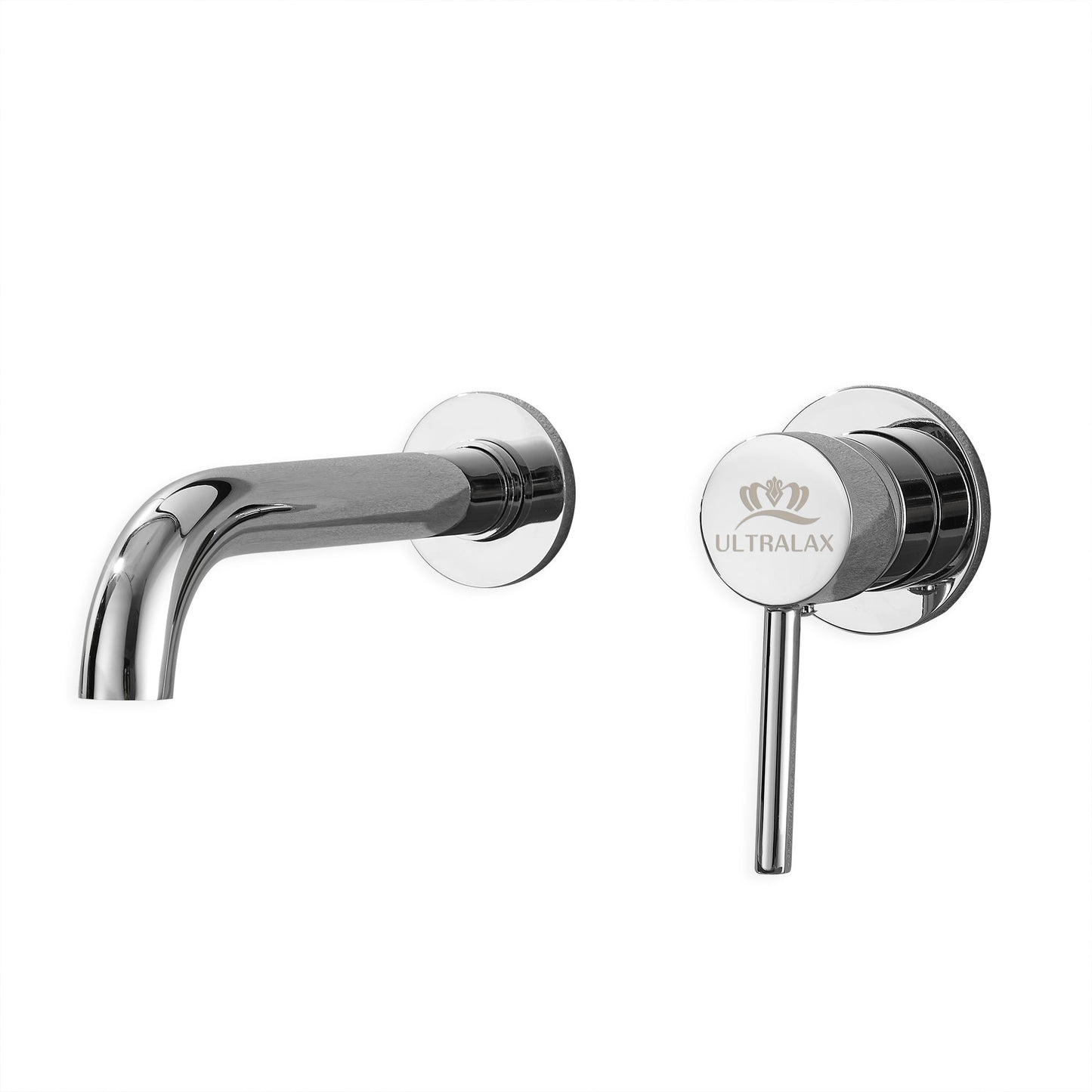 Chrome Wall Mounted Basin Tap with Easy Plumb Installation Kit