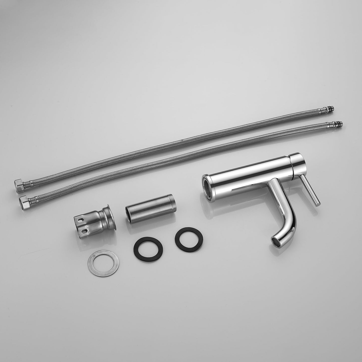 Chrome Short Basin Mixer Tap