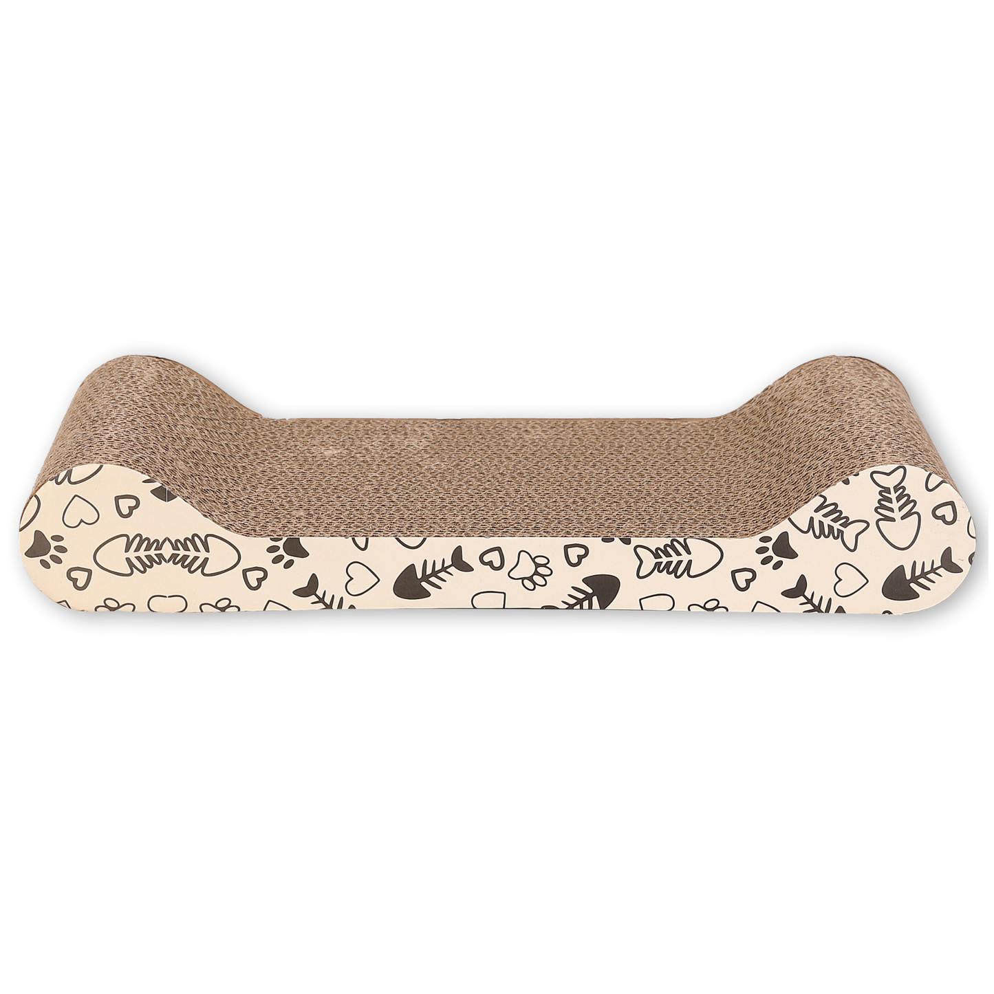 Max Mice scratching board For Natural Claw Care，Durable Bone-Shaped Cat Scratcher, High-Density Corrugated Cardboard – Non-Shedding Scratch Pad for Indoor Cats