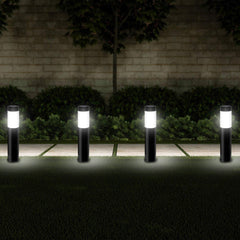 Outdoor Garden Solar Lights，LED Solar Light Outdoor Auto ON/Off for Garden(Set of 4)-Black[Energy Class A+++]