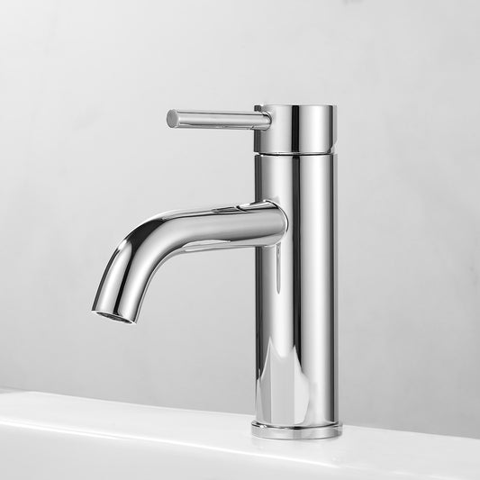 Chrome Short Basin Mixer Tap