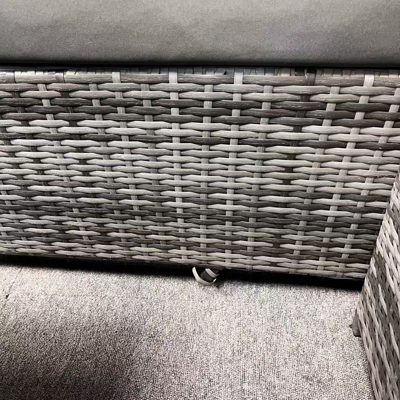 Clearance in shop, sale as shown--Harmony Range High Back Left Hand Corner Sofa Set with Rising Table in Grey Waeve