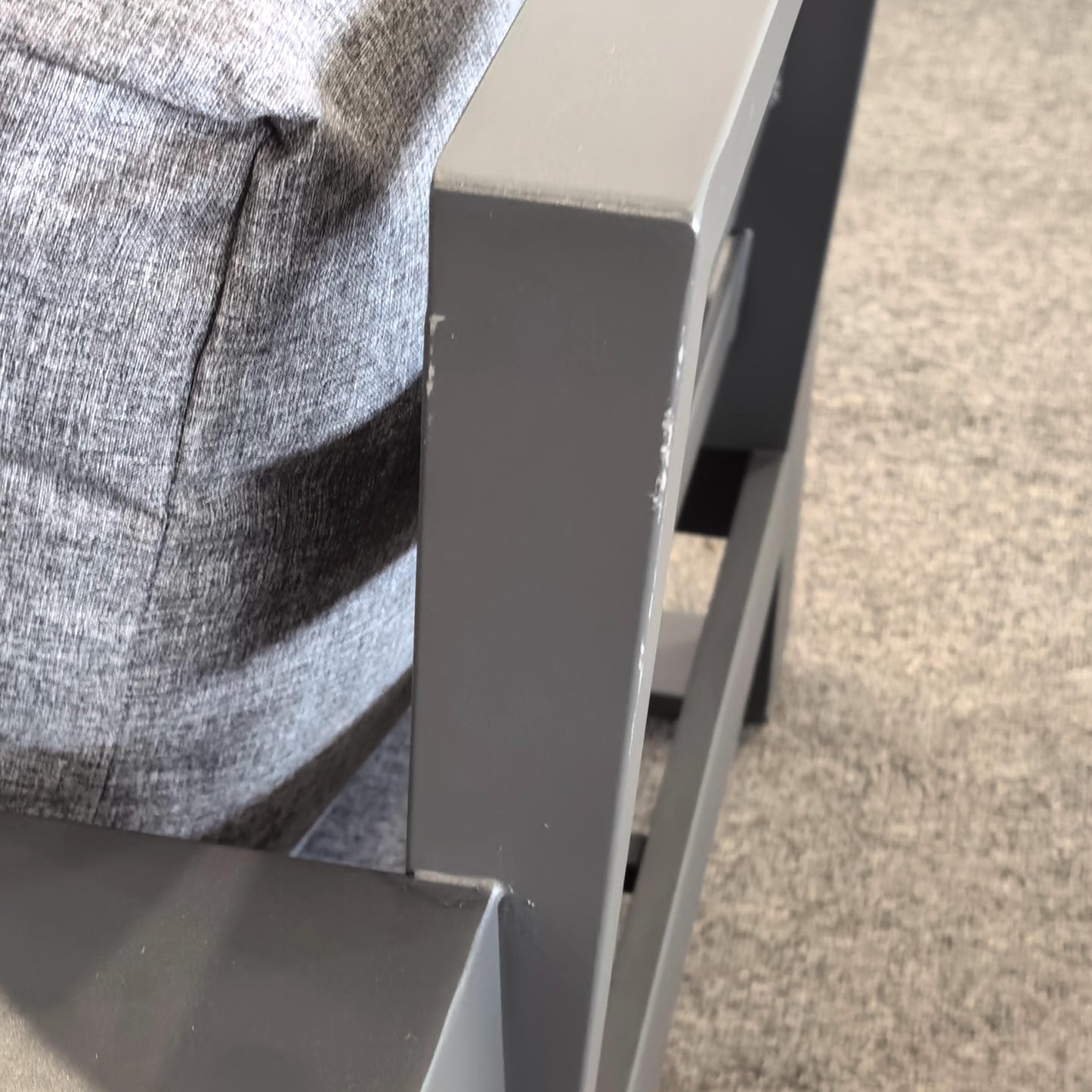 Due in 08/05/25  #AL-15 Floor Sample Clearance Sale Aluminium Large Sofa Set with CoffeeTable