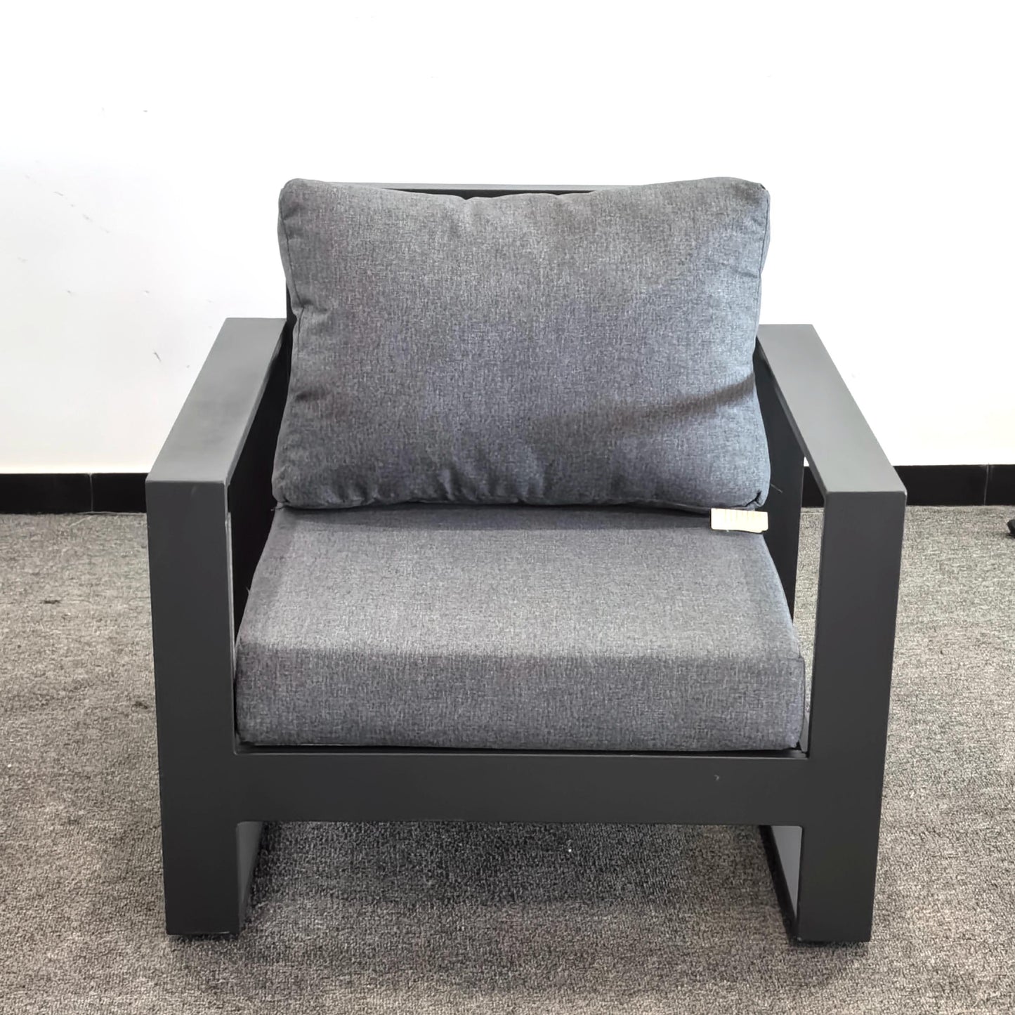 Due in 08/05/25  #AL-15 Floor Sample Clearance Sale Aluminium Large Sofa Set with CoffeeTable