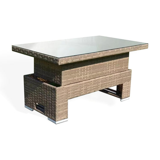 Lift & Rise Table ONLY in Brown Weave